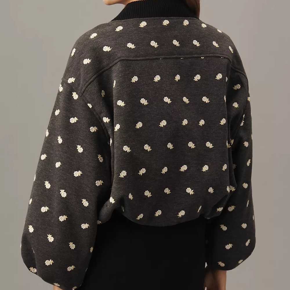 Anthropologie Maeve embroidered bubble coat - Picture 2 of 4